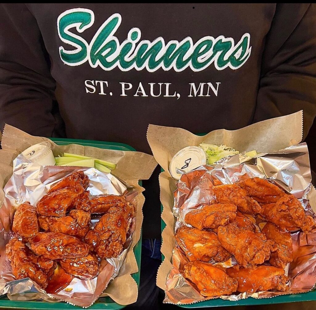 Skinners MN half priced Sunday wings